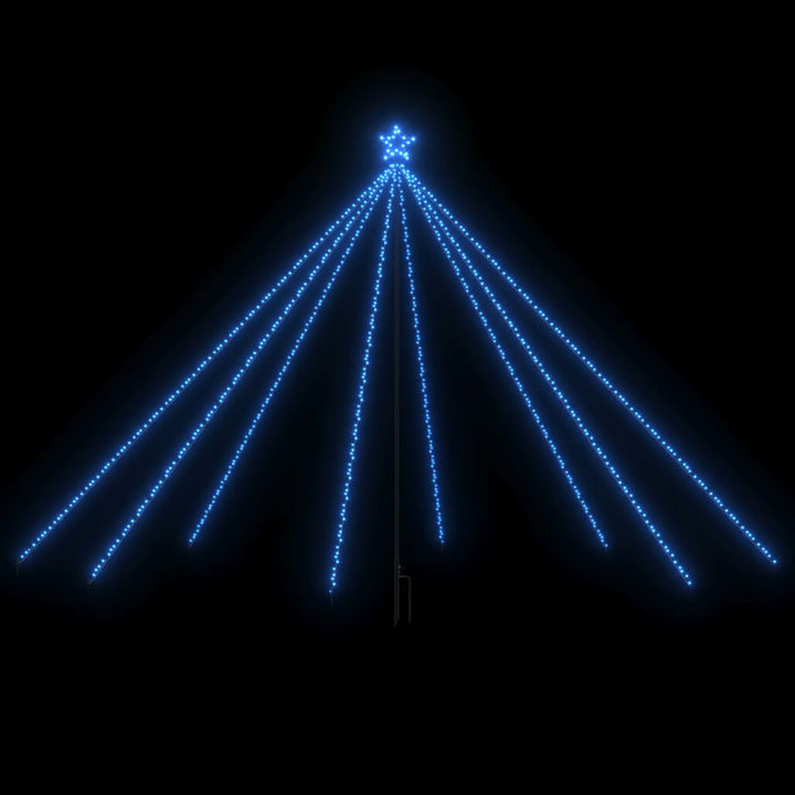 Kerstboomverlichting met 576 LED's binnen en buiten 3,6 m blauw