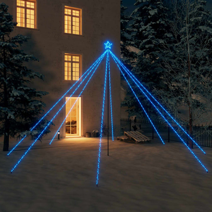 Kerstboomverlichting met 800 LED's binnen en buiten 5 m blauw