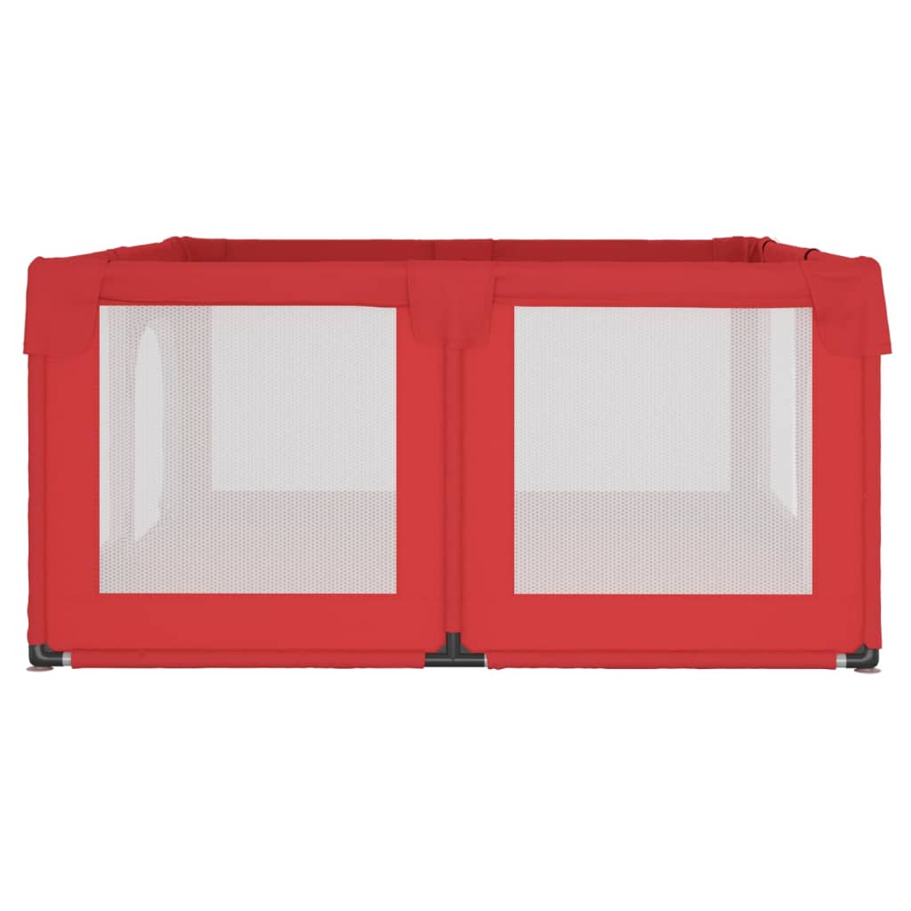 Babybox met 2 deuren oxford stof rood