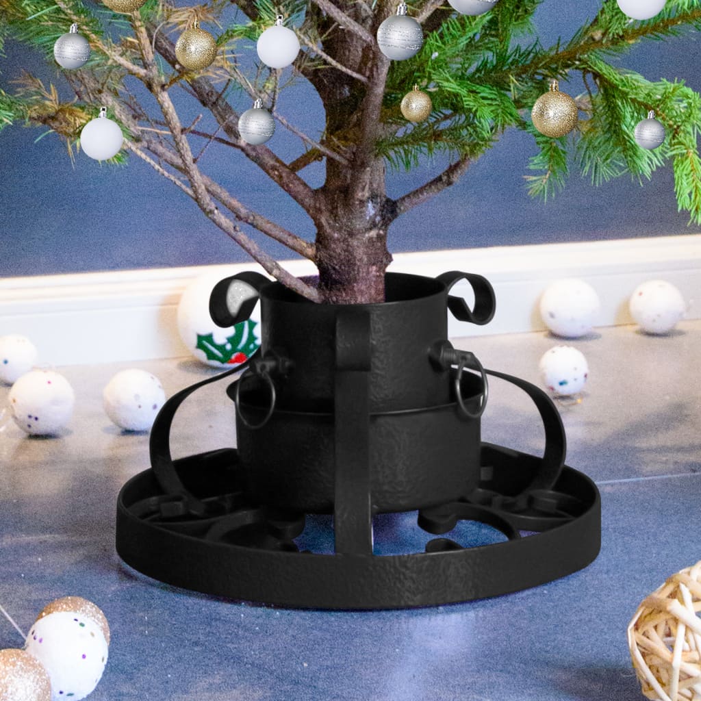 Kerstboomstandaard 29x29x15,5 cm zwart