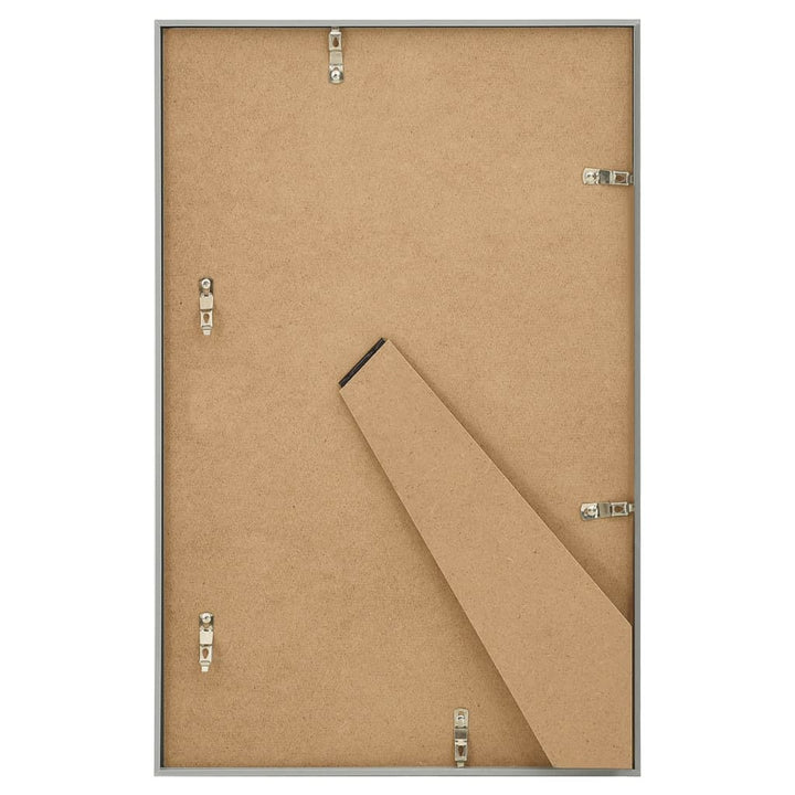 Fotolijsten 5 st voor wand of tafel 10x15 cm MDF zilverkleurig