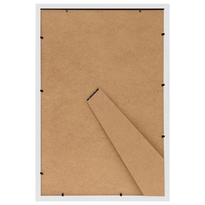 Fotolijsten 3 st voor wand of tafel 13x18 cm MDF wit