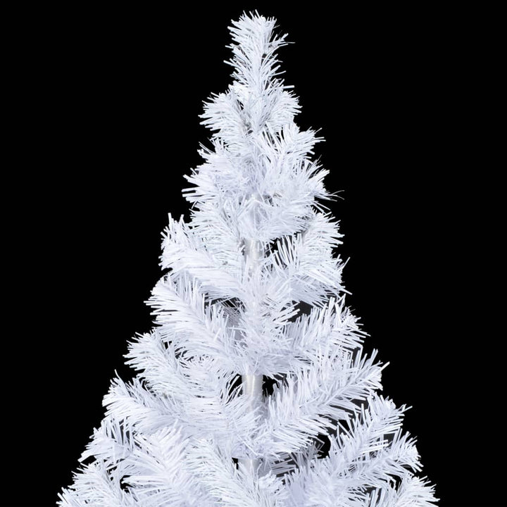 Kunstkerstboom met LED's en kerstballen 910 takken 210 cm