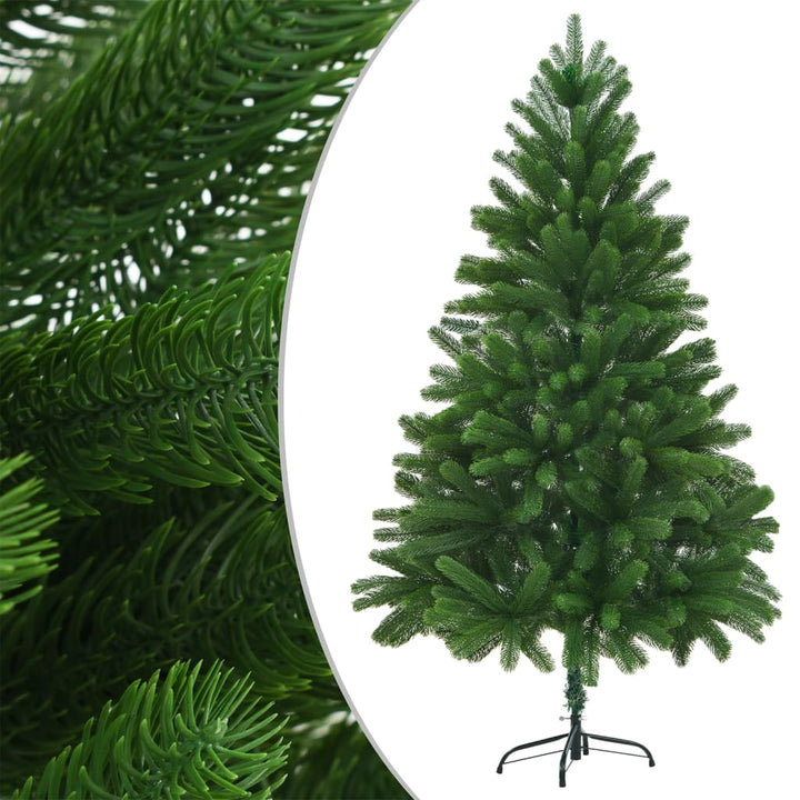 Kunstkerstboom met LED's en kerstballen 180 cm groen