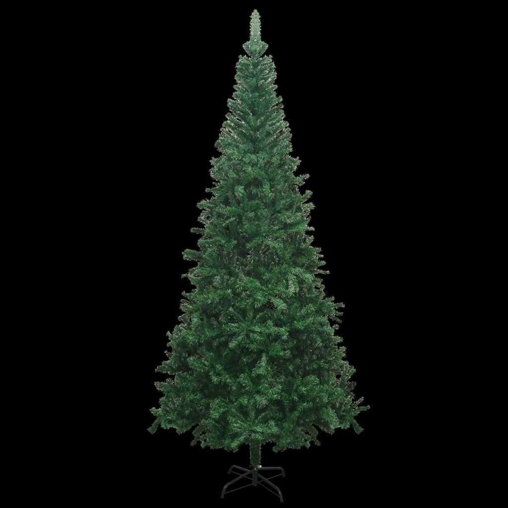 Kunstkerstboom met LED's en kerstballen L 240 cm groen