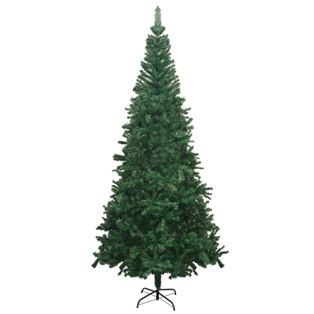 Kunstkerstboom met LED's en kerstballen L 240 cm groen