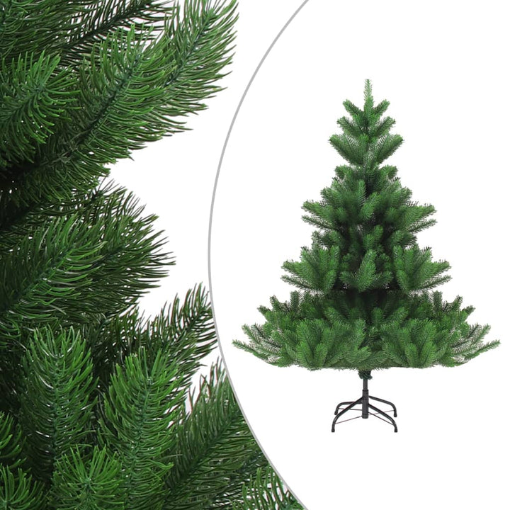 Kunstkerstboom Nordmann met LED's en kerstballen 150 cm groen