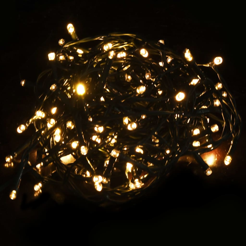 Kunstkerstboom met LED's en dennenappels 210 cm groen