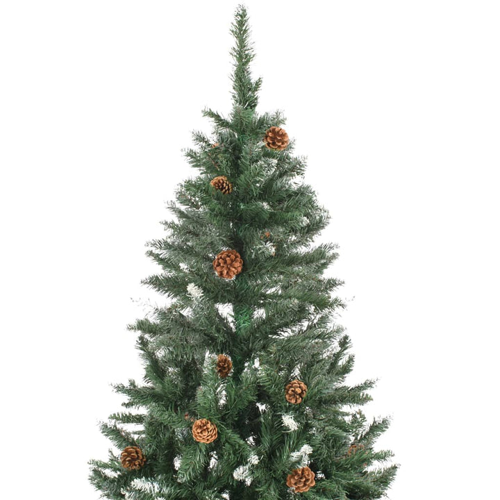 Kunstkerstboom met LED's en kerstballen 150 cm