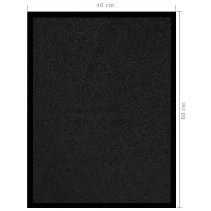Deurmat 40x60 cm zwart