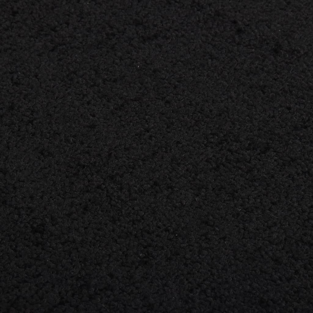 Deurmat 80x120 cm zwart