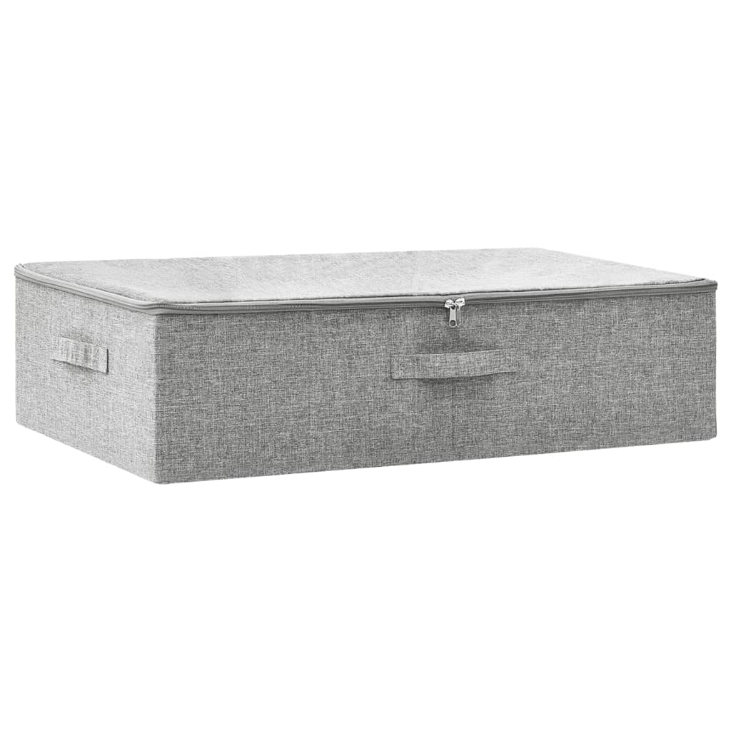 Opbergbox 70x40x18 cm stof grijs
