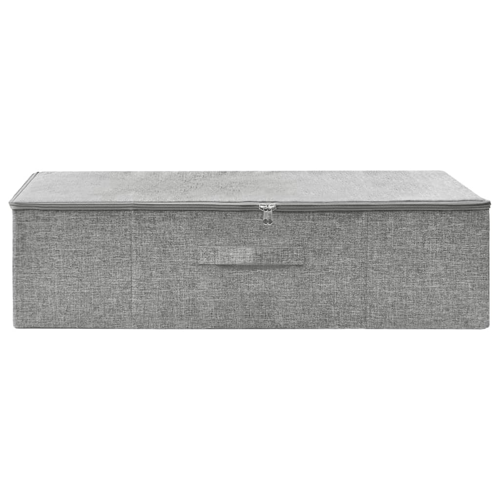 Opbergbox 70x40x18 cm stof grijs