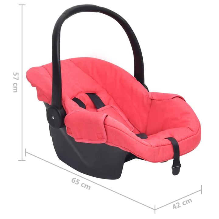 Babyautostoel 42x65x57 cm rood