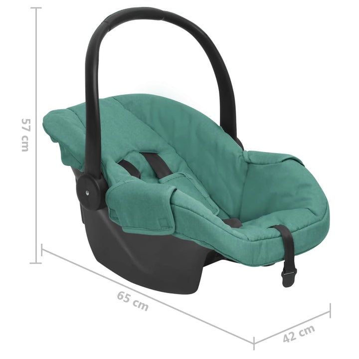 Babyautostoel 42x65x57 cm groen