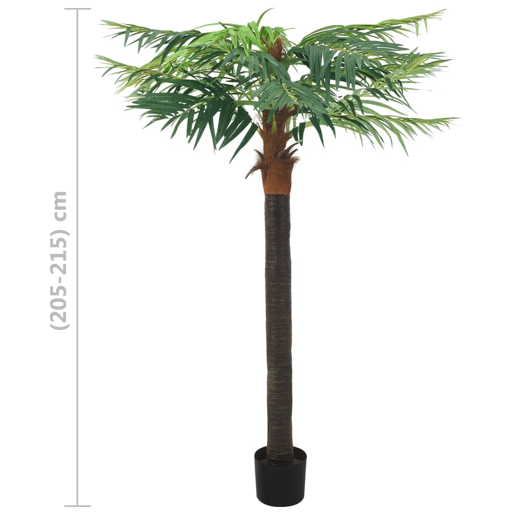 Kunstboom met pot phoenixpalm 215 cm groen