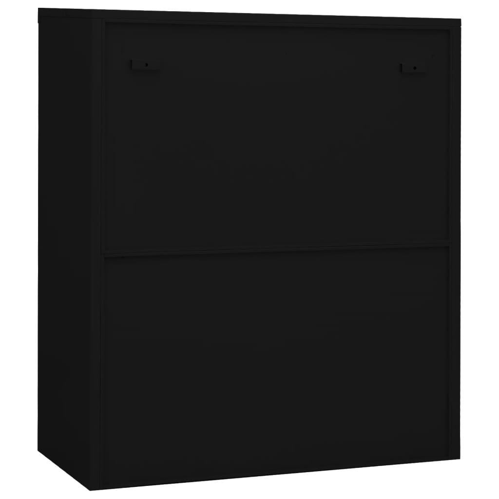 Kantoorkast 90x40x105 cm staal zwart