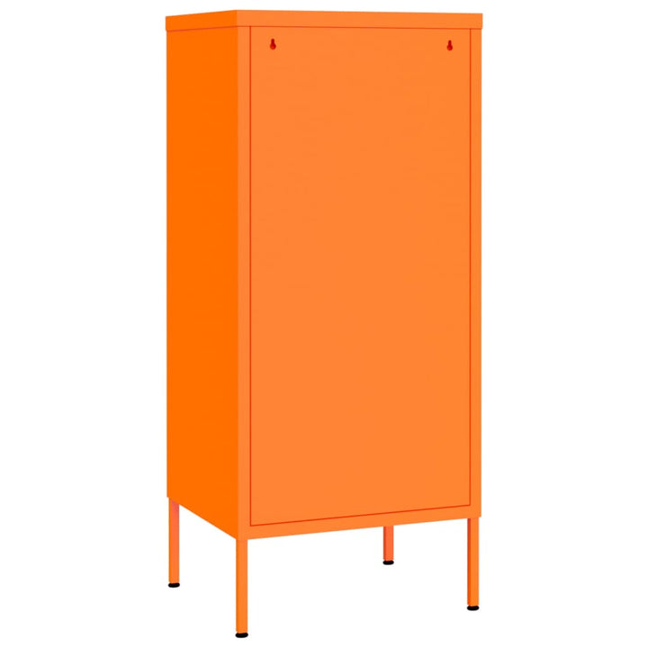 Opbergkast 42,5x35x101,5 cm staal oranje