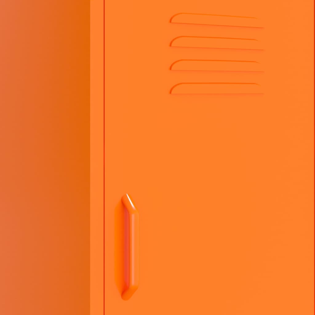 Opbergkast 42,5x35x101,5 cm staal oranje