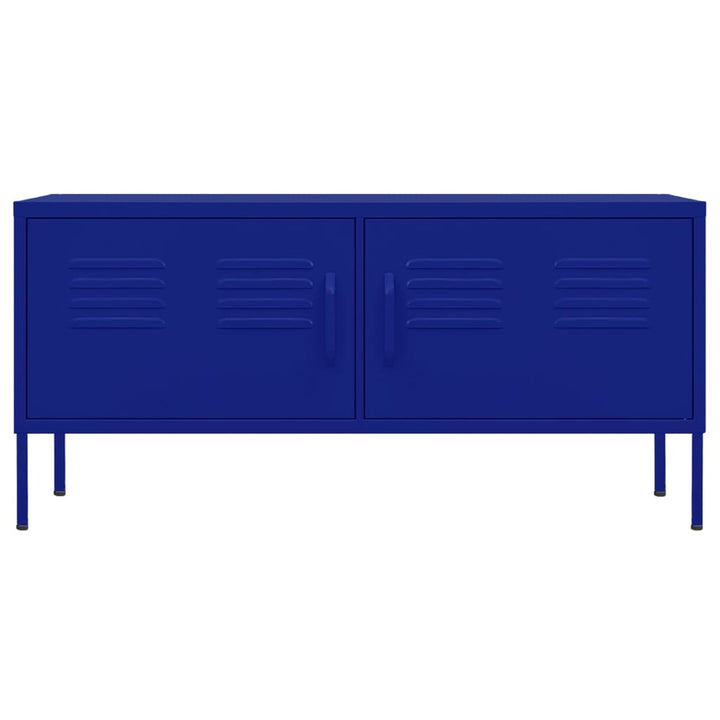 Tv-meubel 105x35x50 cm staal marineblauw
