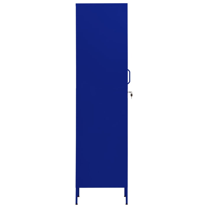 Lockerkast 35x46x180 cm staal marineblauw