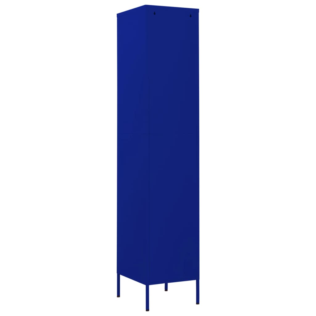Lockerkast 35x46x180 cm staal marineblauw