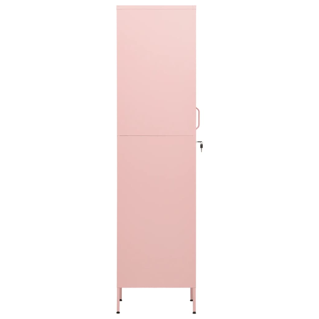 Lockerkast 35x46x180 cm staal roze