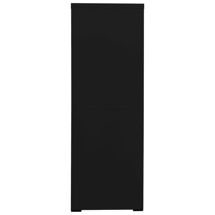 Archiefkast 90x46x134 cm staal zwart