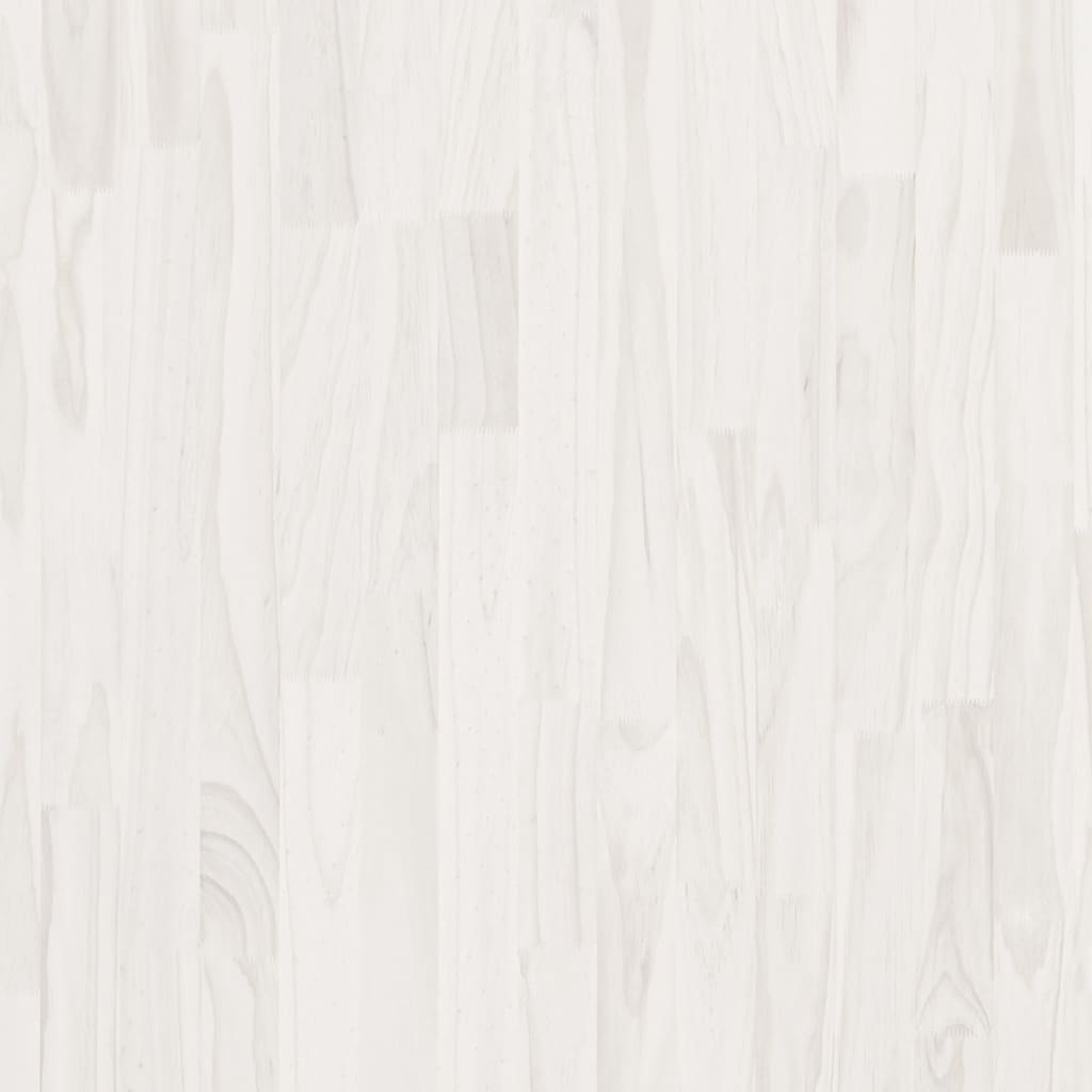 Hoge kast 100x30x210 cm massief grenenhout wit