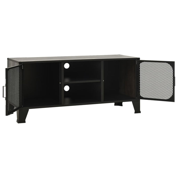 Tv-meubel 105x36x47 cm metaal en MDF grijs