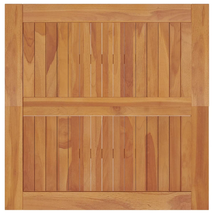 Tuintafel 85x85x75 cm massief teakhout