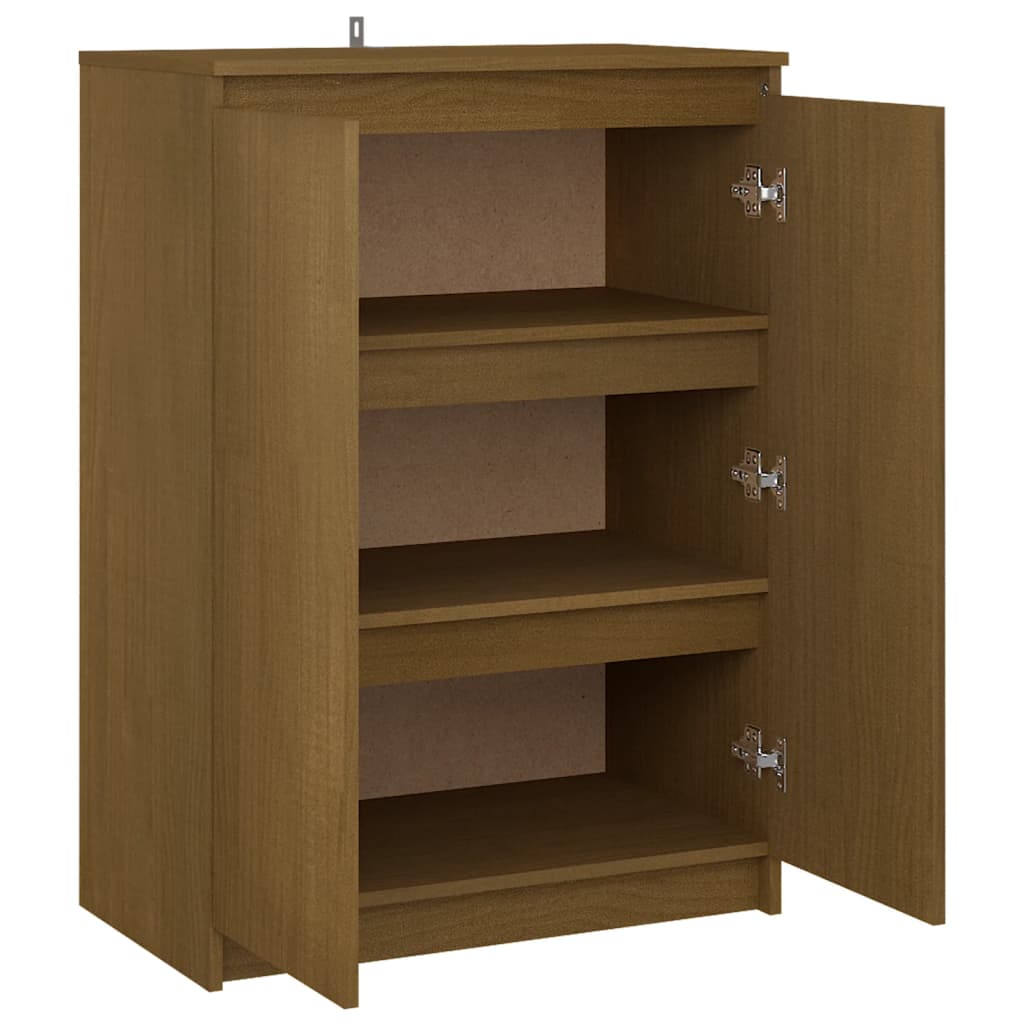 Dressoir 60x36x84 cm massief grenenhout honingbruin