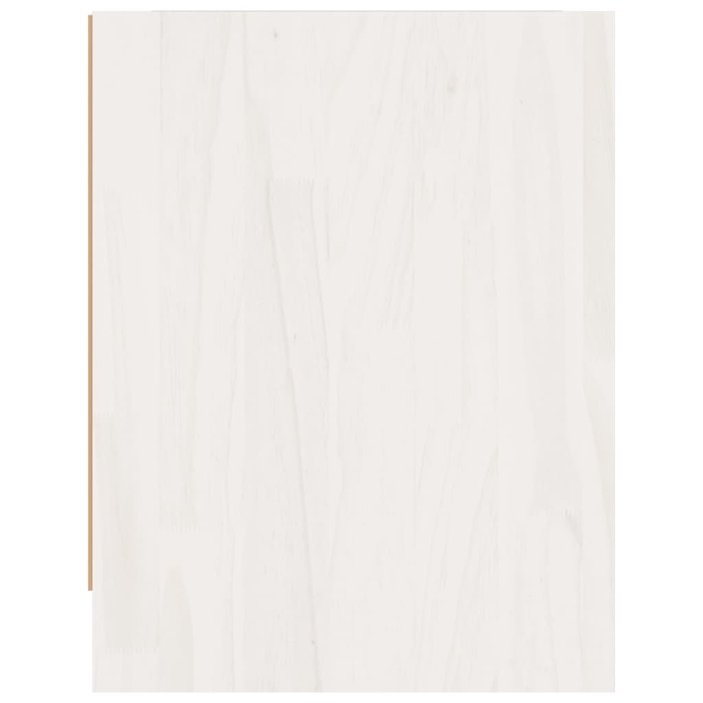 Nachtkastjes 2 st 40x30,5x40 cm massief grenenhout wit