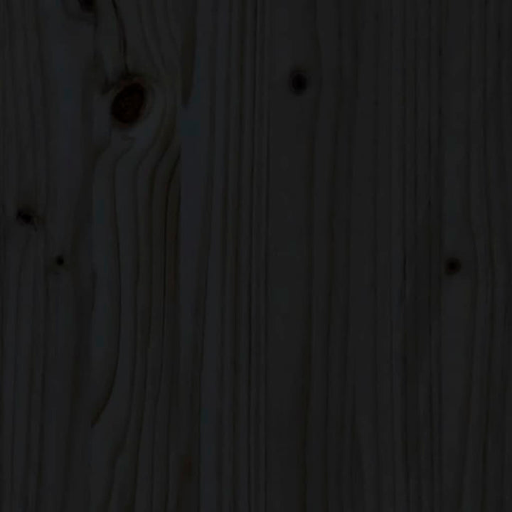 Nachtkastje 40x31x50 cm massief grenenhout zwart