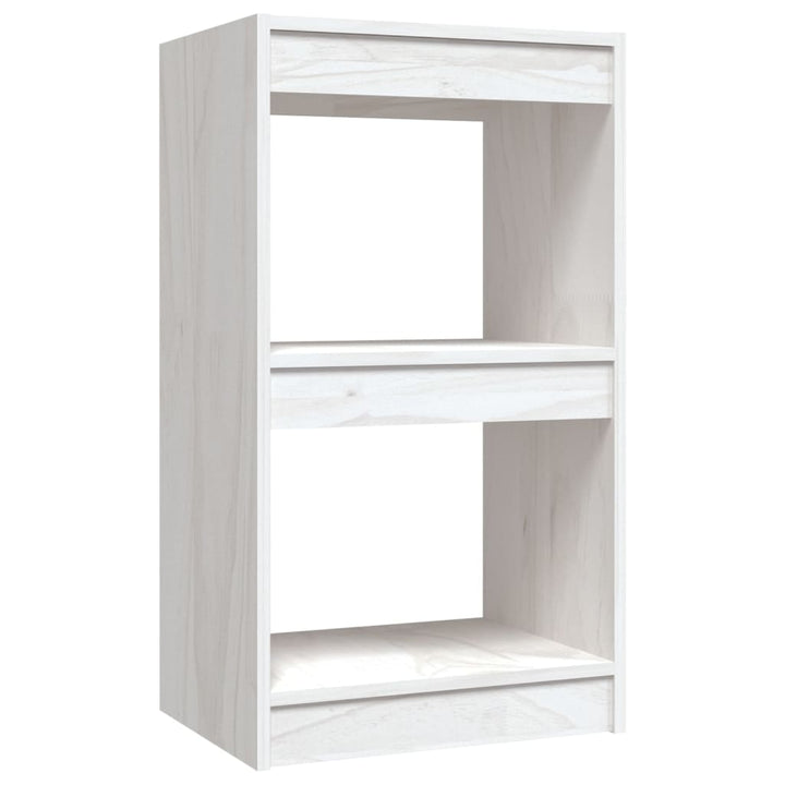 Boekenkast 40x30x71,5 cm massief grenenhout wit