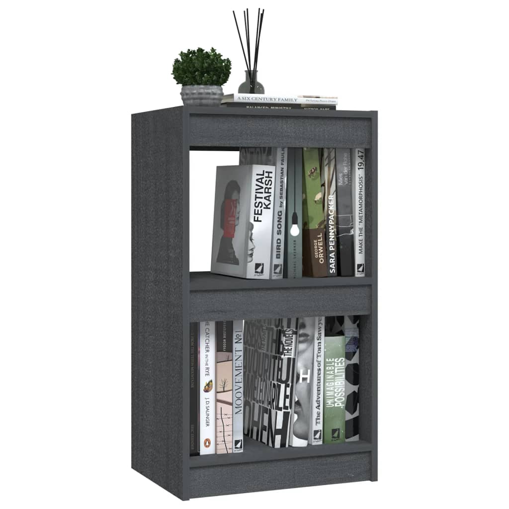 Boekenkast 40x30x71,5 cm massief groenenhout grijs