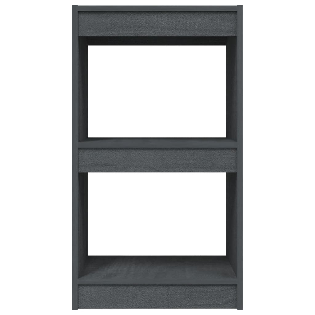 Boekenkast 40x30x71,5 cm massief grenenhout grijs