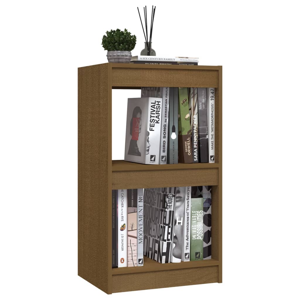 Boekenkast 40x30x71,5 cm massief grenenhout honingbruin