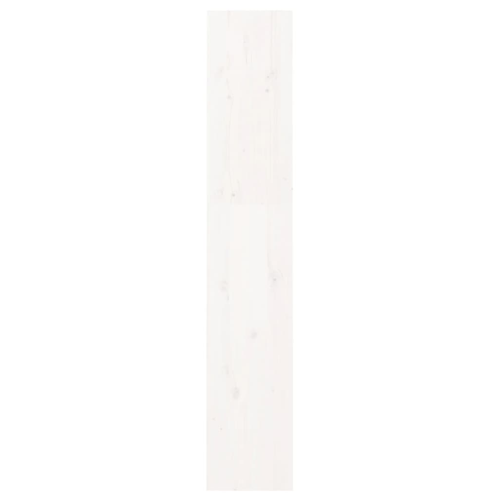 Boekenkast/kamerscherm 60x30x167,5 cm massief grenenhout wit