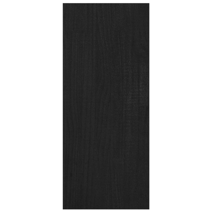 Boekenkast/kamerscherm 100x30x71,5 cm grenenhout zwart