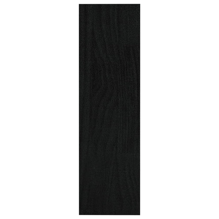 Boekenkast/kamerscherm 100x30x103 cm massief grenenhout zwart