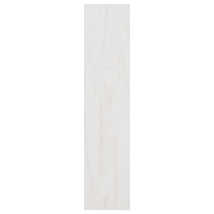 Boekenkast/kamerscherm 100x30x135,5 cm massief grenenhout wit