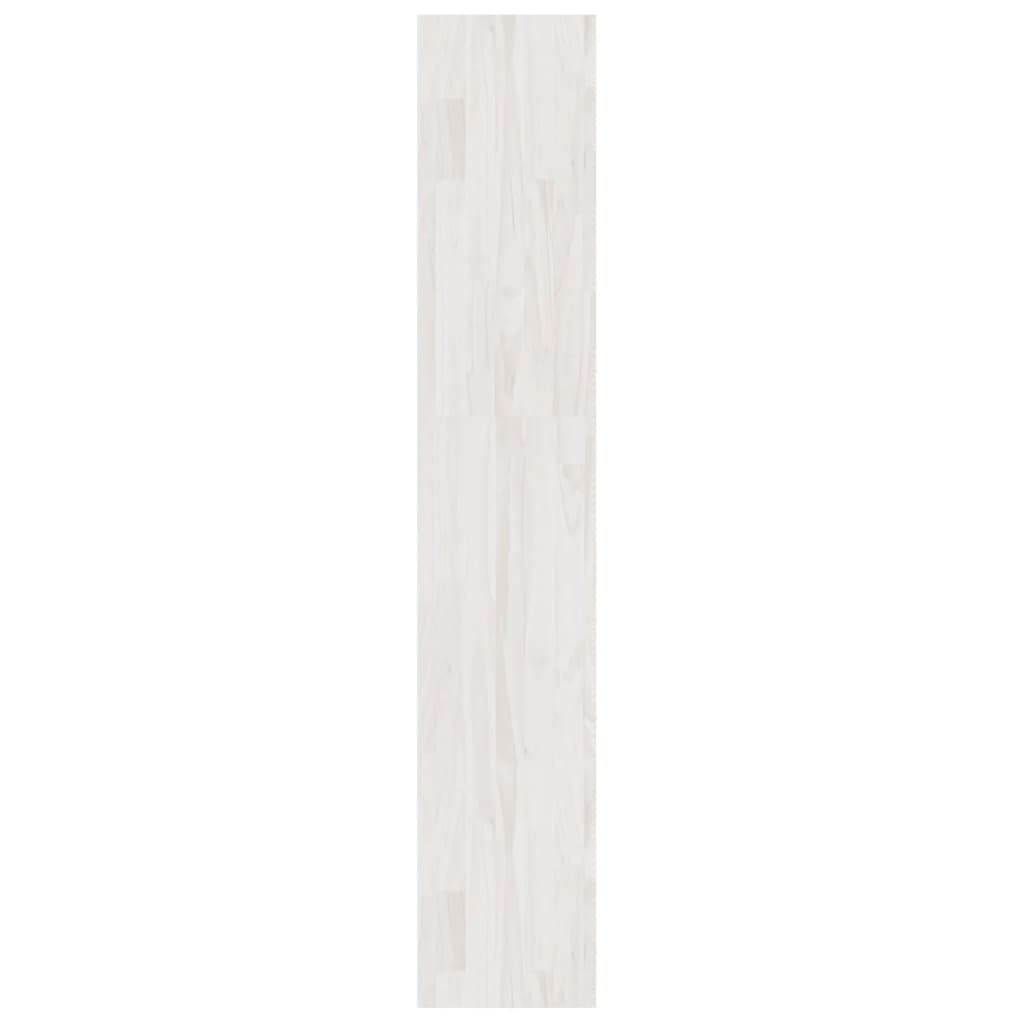 Boekenkast/kamerscherm 100x30x167,5 cm massief grenenhout wit