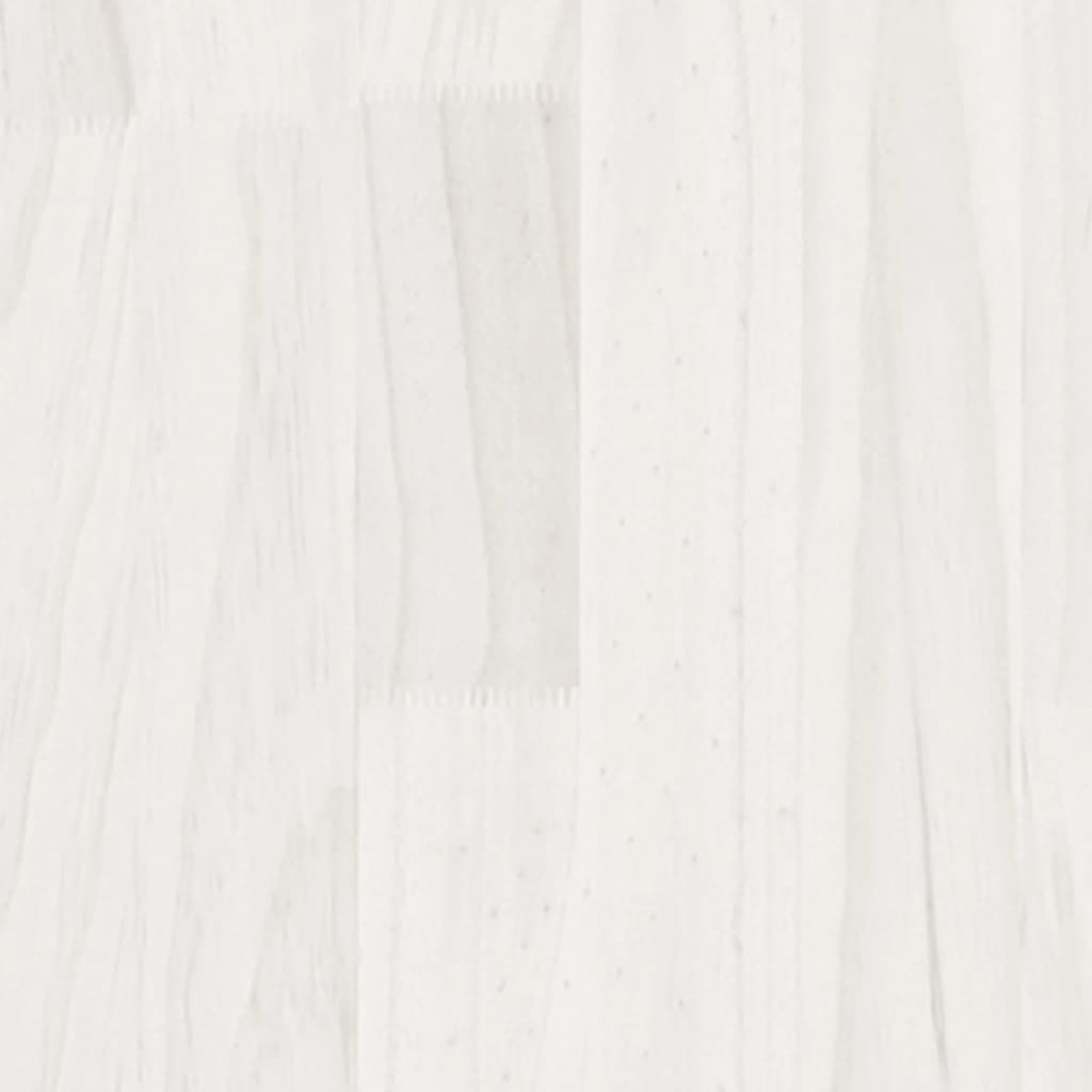 Boekenkast/kamerscherm 100x30x167,5 cm massief grenenhout wit