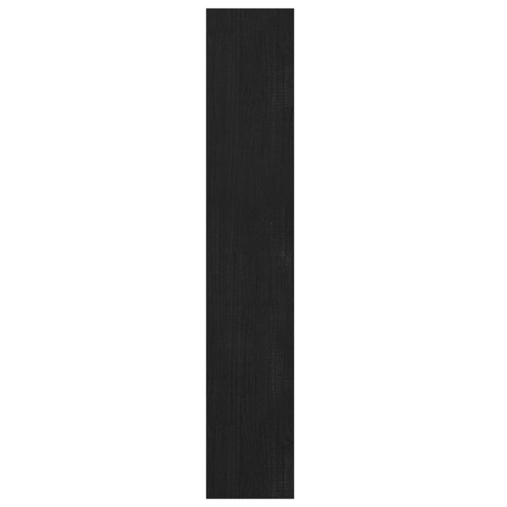 Boekenkast/kamerscherm 100x30x167,5 cm massief grenenhout zwart
