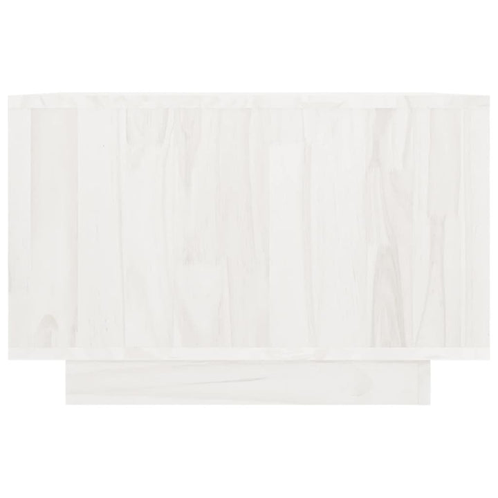 Salontafel 50x50x33,5 cm massief grenenhout wit