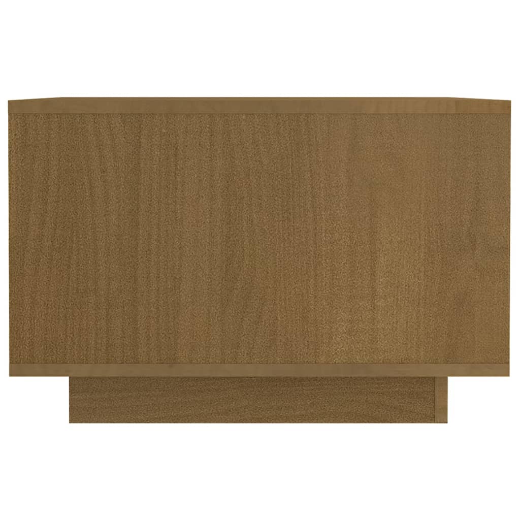 Salontafel 50x50x33,5 cm massief grenenhout honingbruin