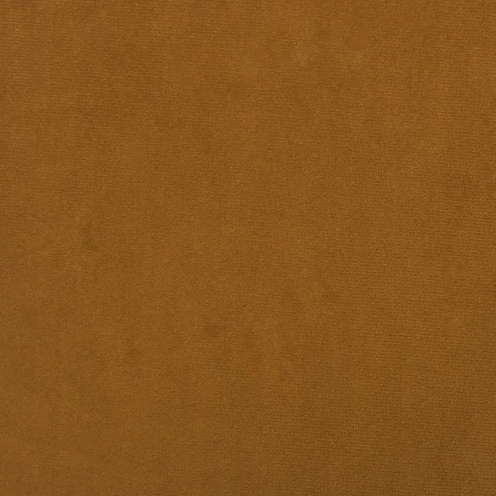 Voetenbank 78x56x32 cm fluweel bruin