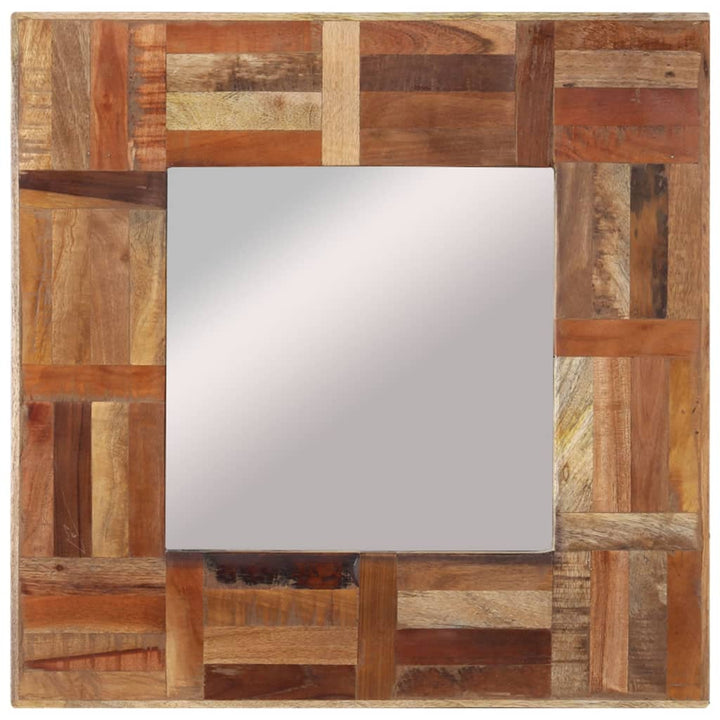 Wandspiegel 50x50 cm massief gerecycled hout