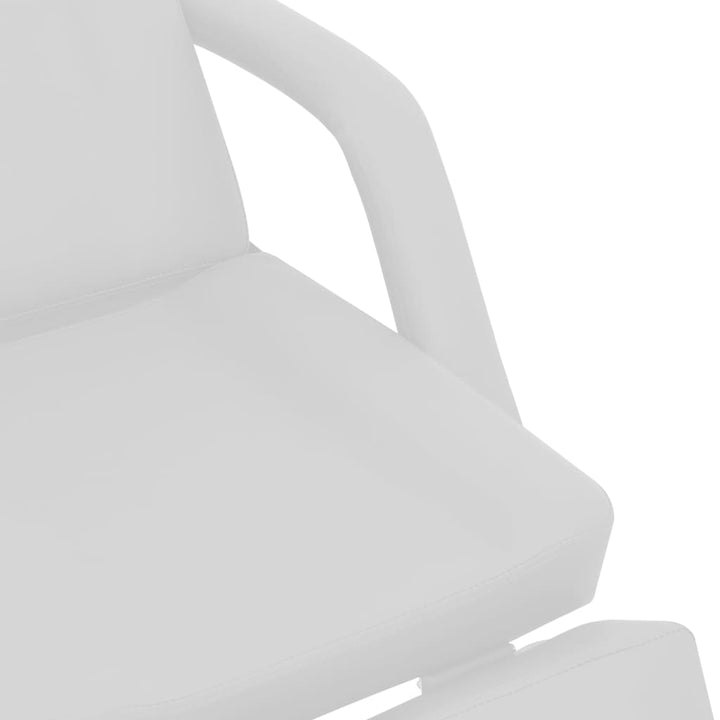 Behandelstoel 180x62x78 cm kunstleer wit